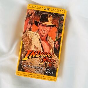 Indiana Jones and the Raiders of the Lost Ark VHS Physical Media Retro Movie